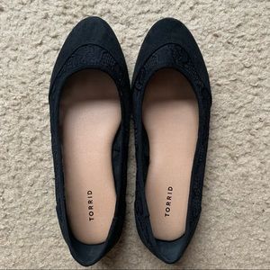 Torrid Black Lace Flats